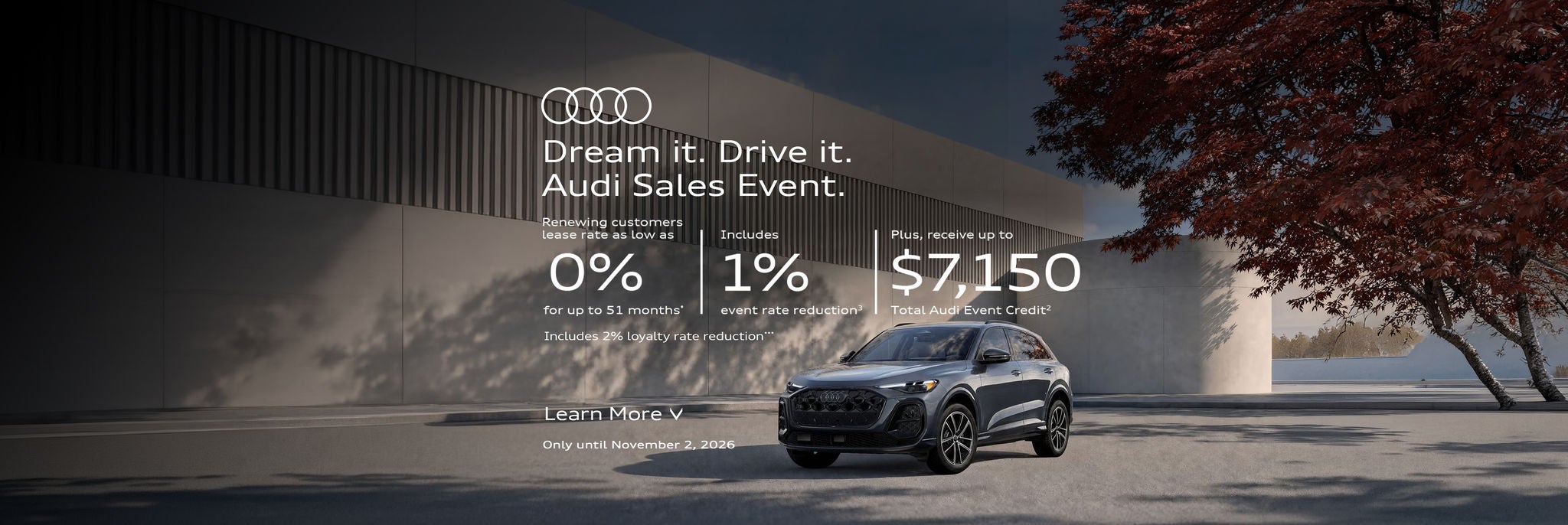 Audi Monthly Promotion Banner