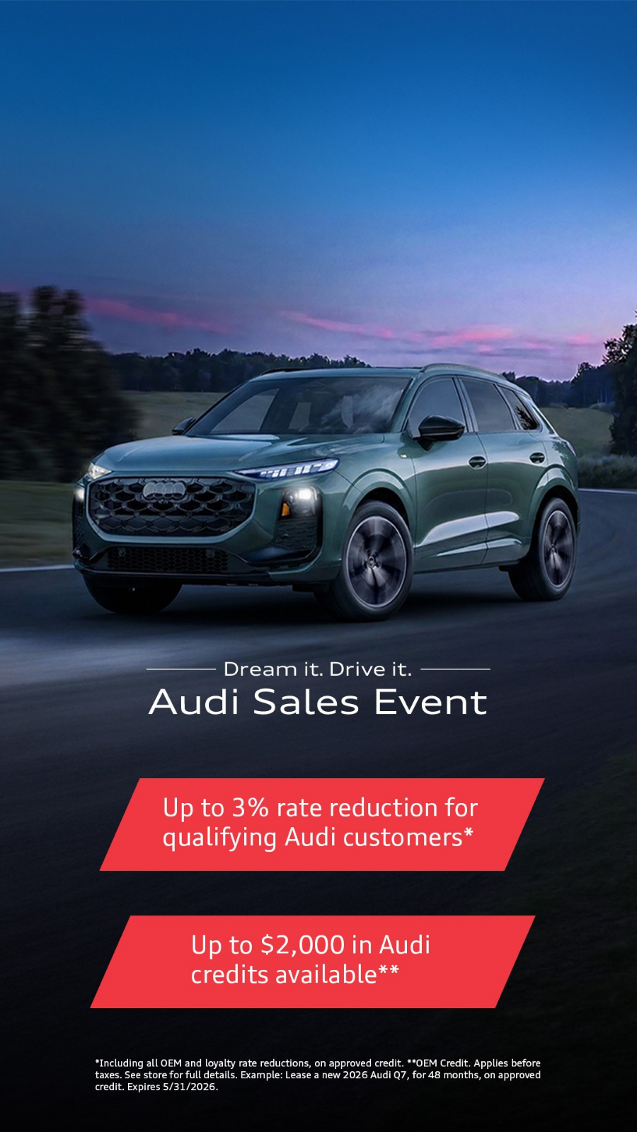 Audi Dream It Drive It Event.