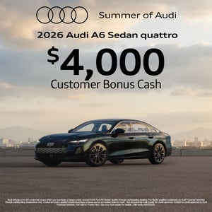 front/side view of 2026 Audi A6 Sedan Premium