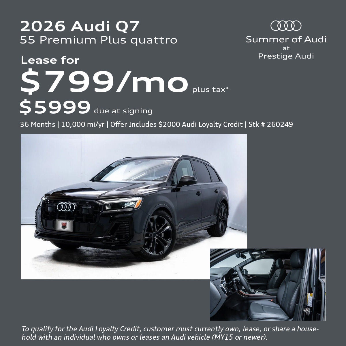Audi Q7 Lease Offer