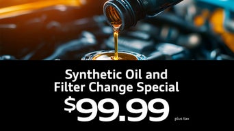 Schedule Service4-cylinder gas engines only. Includes synthetic engine oil (5 qt