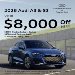 2026 Audi A3 & S3 - Up to $8000 Off MSRP