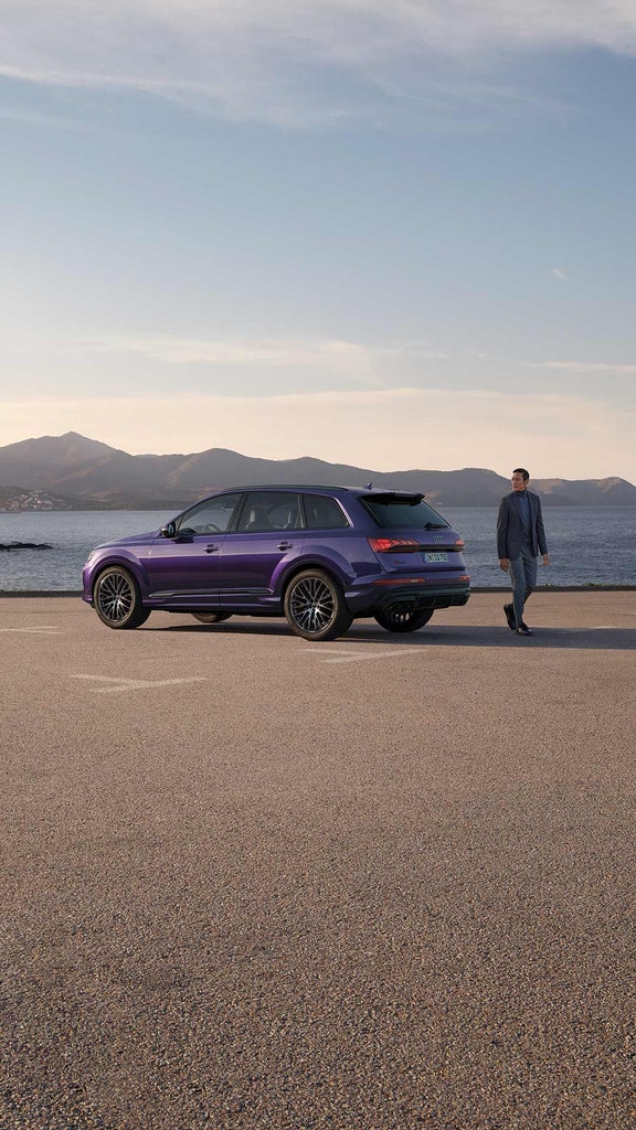 Audi exclusive custom paint finish Side view with person