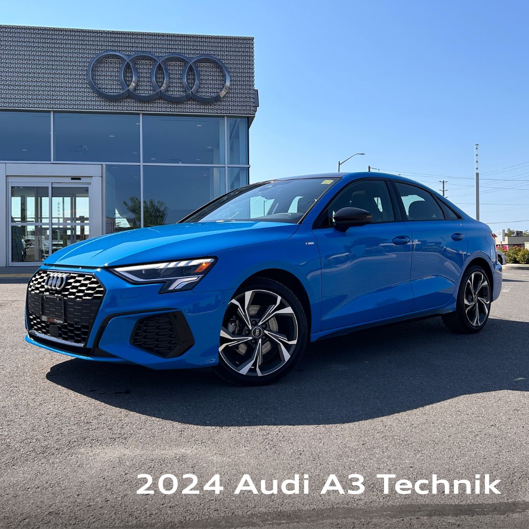 image of a used 2024 Audi A3 in front of Audi Kingston
