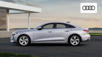  Front view of the 2024 Audi A5 showcasing its sleek design and modern LED headlights 