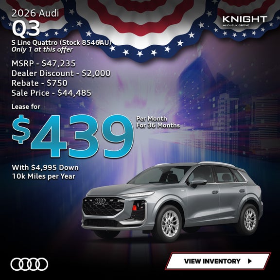 Audi Q3 Sale