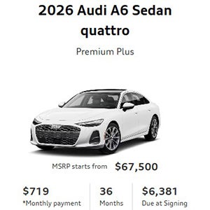 Side view of an Audi vehicle 