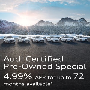 Audi Certified Pre-Owned Special 4.99% for up to 72 months available* 