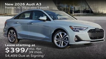 New 2026 Audi A3 Premium 40 TFSI quattro S tronic