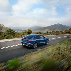 View of the MMI display, showing the dashcam feature in the Audi SQ6 Sportback e-tron.
