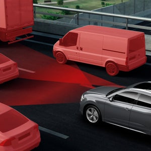 Demonstration of the adaptive cruise assist with lane guidance feature on the Audi SQ8.