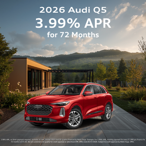2026 Audi Q5 quattro 3.99 APR for 72 months banner