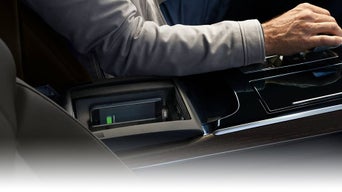 Demonstration of the wireless charging cover in use.