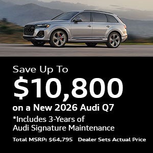Save up to $10,800 on a New 2026 Audi Q7