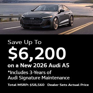 Save up to $6,200 on a New 2026 Audi A5