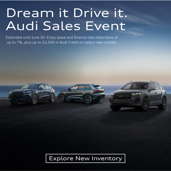 picture of three cars audi dream it drive it event is out now