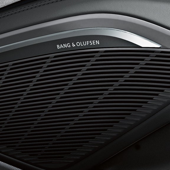 Close-up of the Bang & Olufsen® speakers in the Audi TT Coupe.