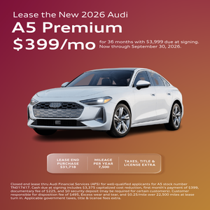 Lease the New 2026 Audi A5 Premium $399/mo