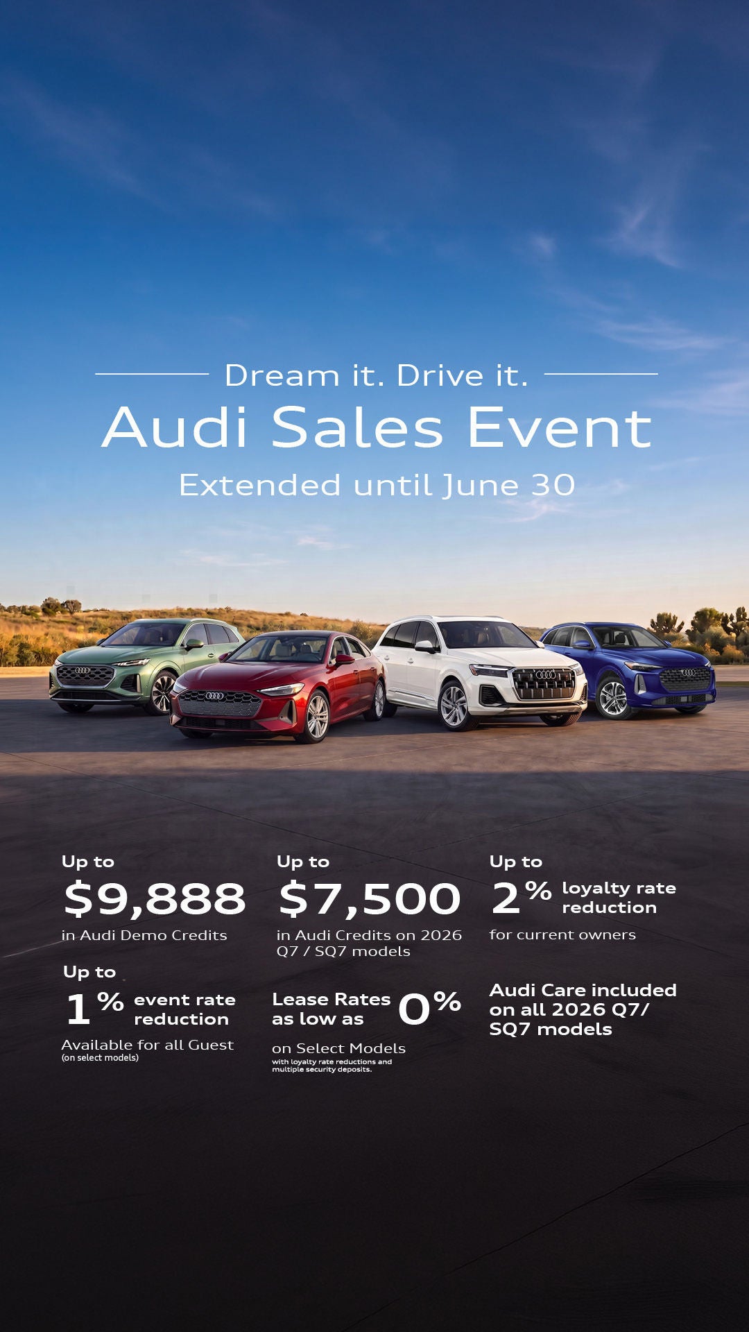 Audi Boundary located centrally to Burnaby, Coquitlam, and Vancouver