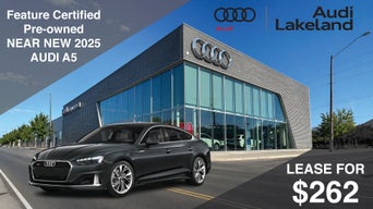 Audi A5 offer for a certified vehicle at Audi Lakeland