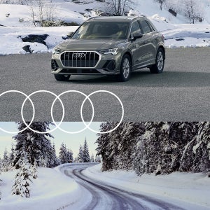 Side view of an Audi Q3.