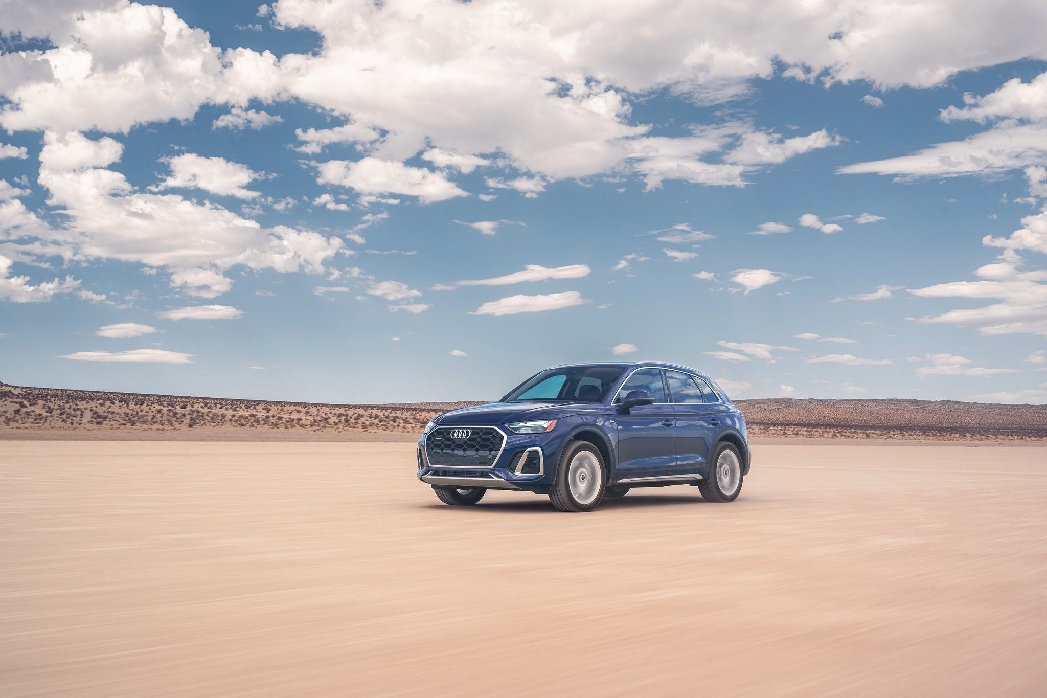 Audi SUVs out on a road trip