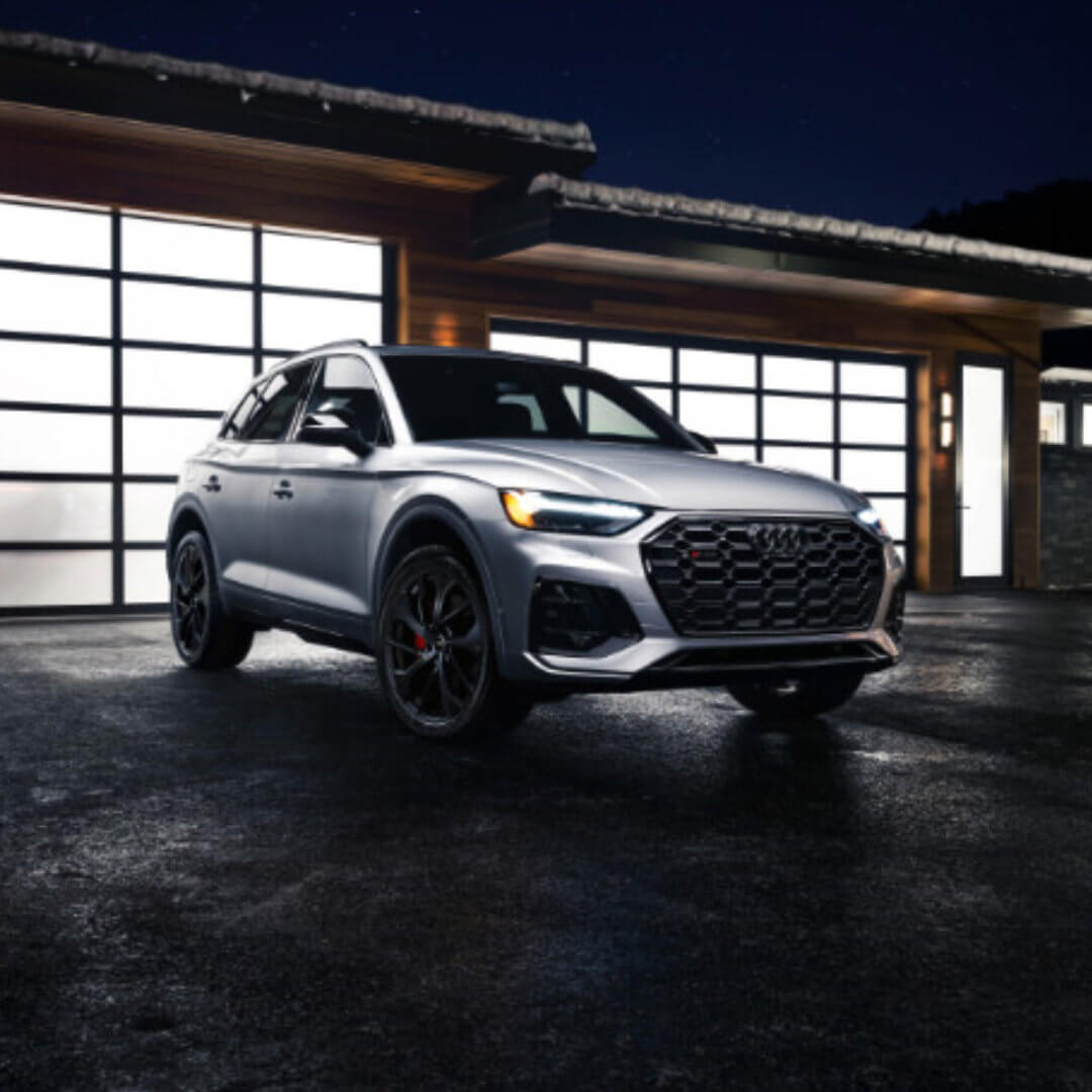 2026 Audi SQ5 Exterior Parked By Home At Night