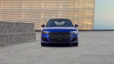 Close up on the rear of the Audi S8.