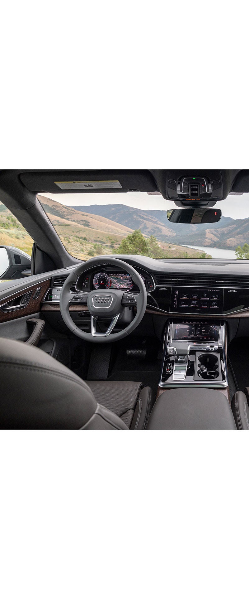 Interior view of the 2025 Audi Q8 Prestige trim level