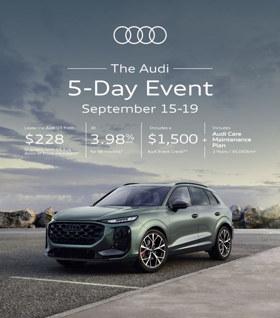 The Audi 5-Day Event September 15-19