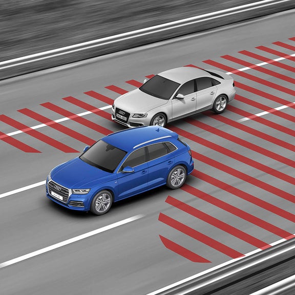 Démonstration du système d’aide au dépassement Audi side assist.