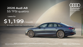 Lease the Audi A8 in Manhattan New York Today NYC