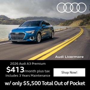 2026 Audi A3 Quattro $413 plus tax w/ only $5,500 Total Out of Pocket" Includes 3 Years Maintenance"