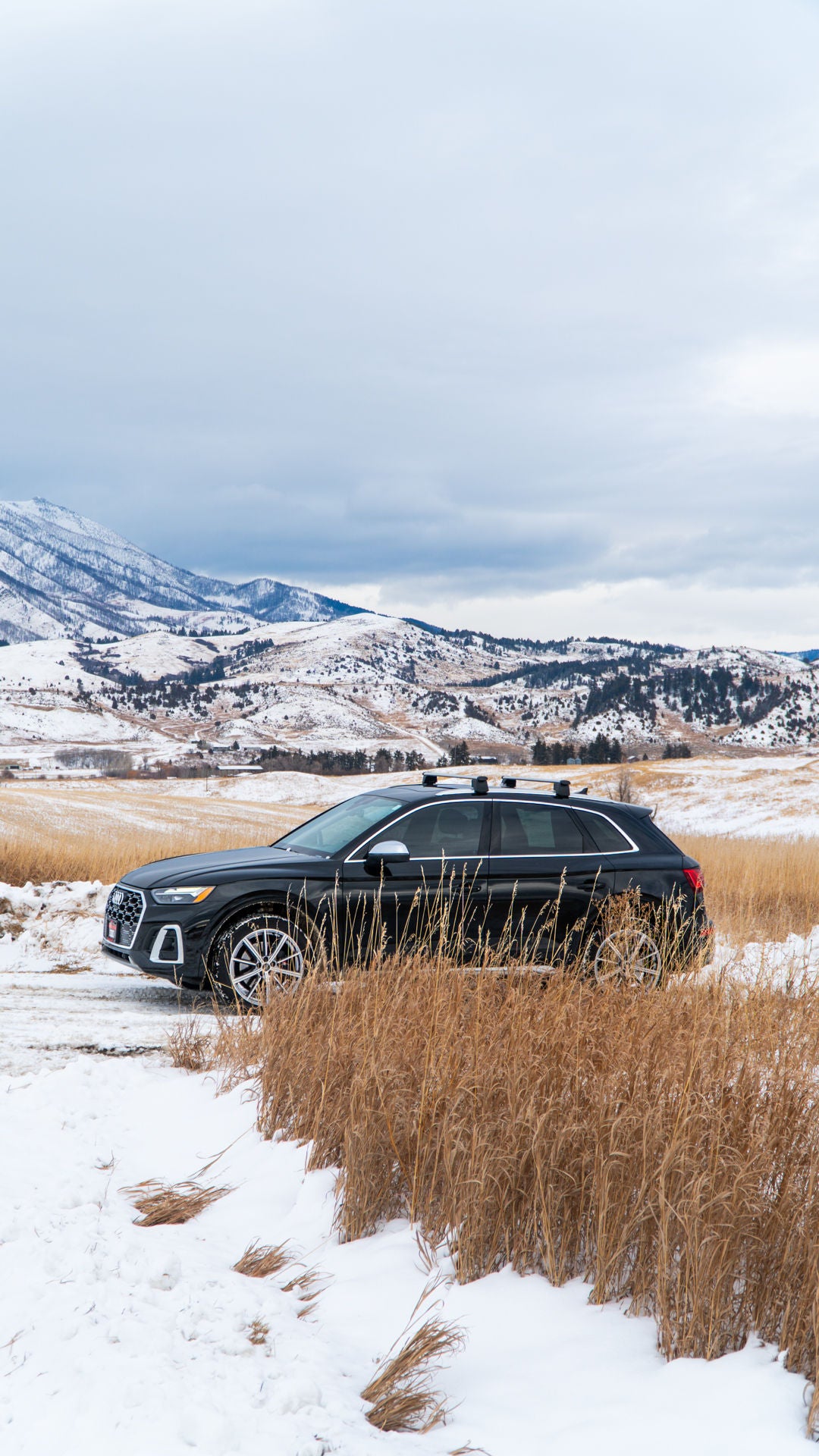 Right profile view of an Audi vehicle.