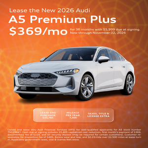 Lease the New 2026 Audi A5 Premium Plus $369/mo