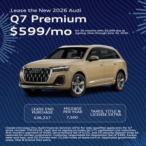 Lease the New 2026 Audi Q7 Premium $599/mo