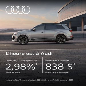 Promotions Septembre 2026 Audi Lévis.