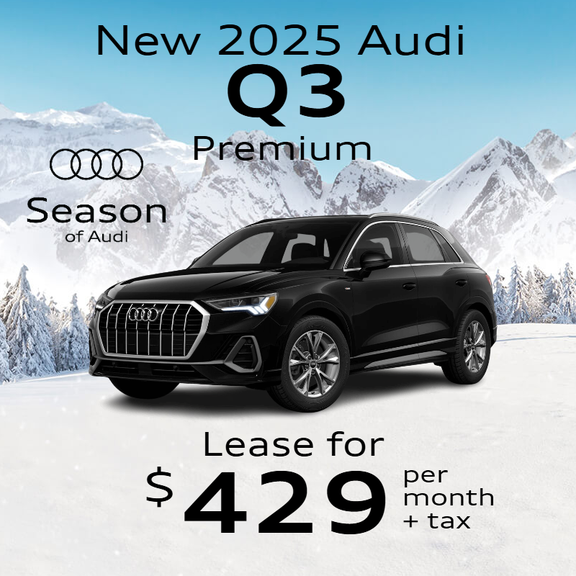 Audi Q3 side profile parked