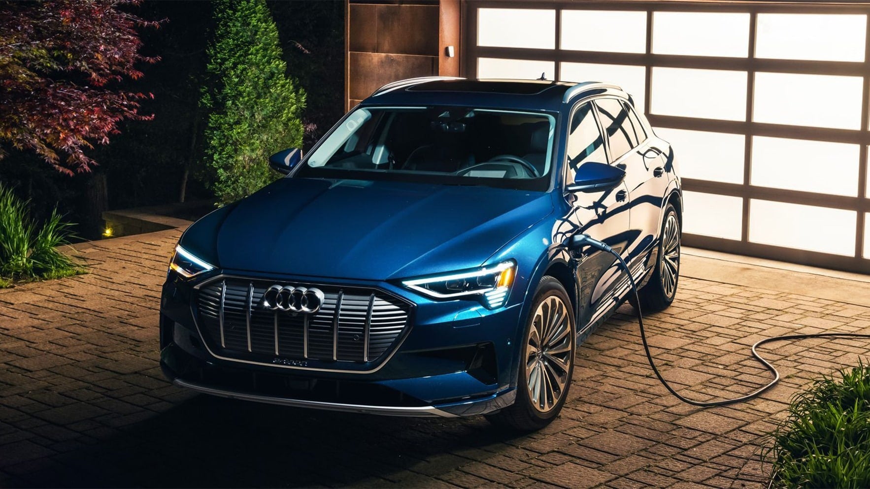 Audi e-tron charging. 