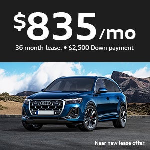 Q7 parked with left facing view