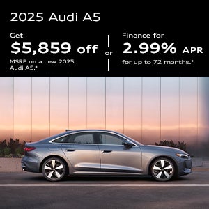 Rear view of an Audi A5