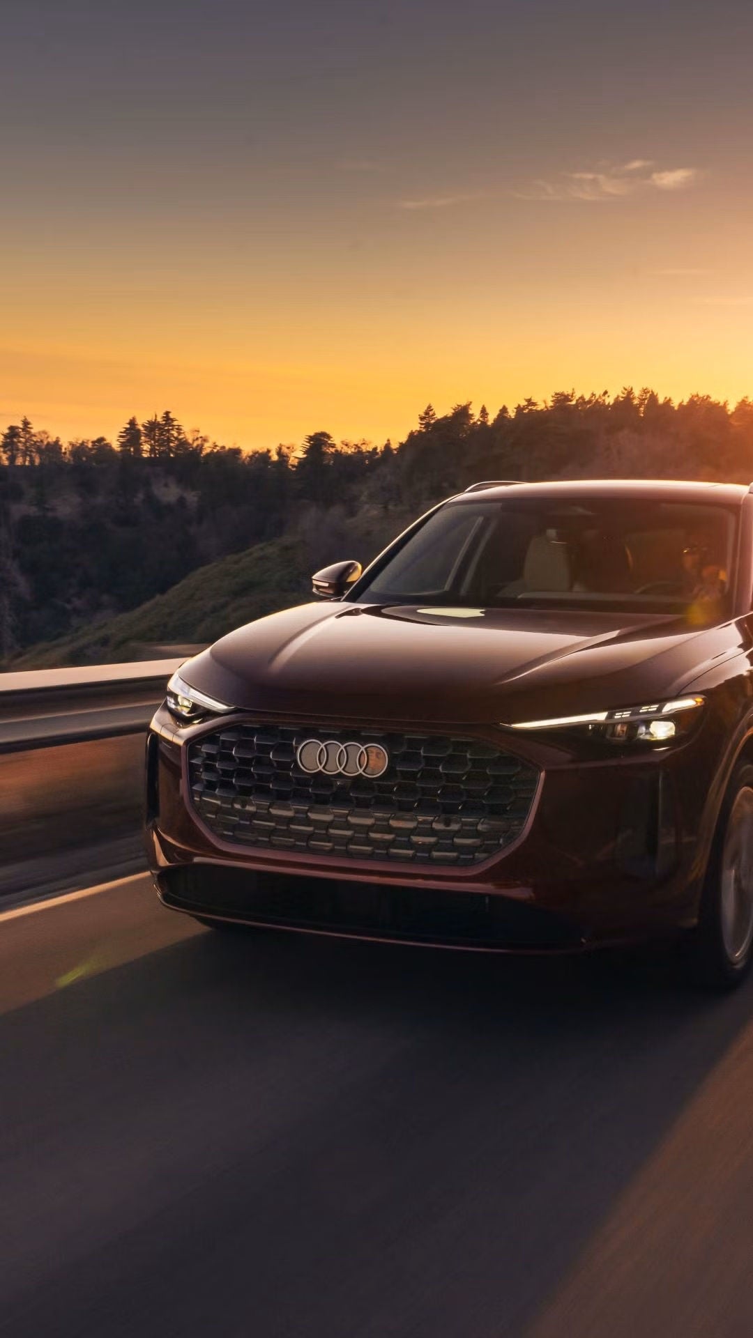 Front view of an Audi.