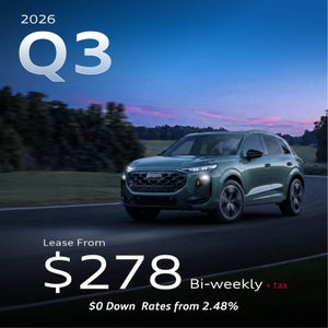 Audi Q3 from $278 biweekly