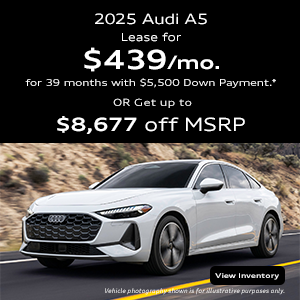 Rear view of an Audi A5