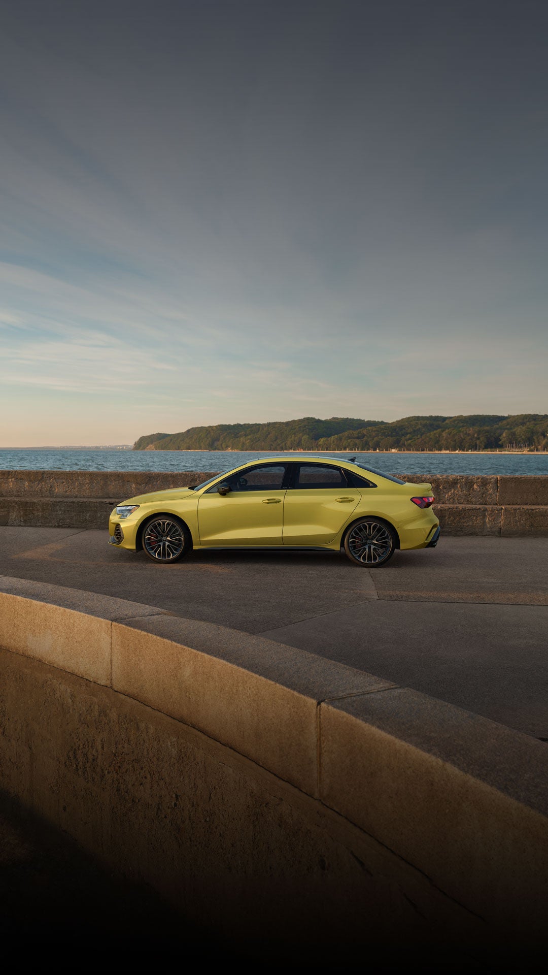 Side view of the Audi S3.