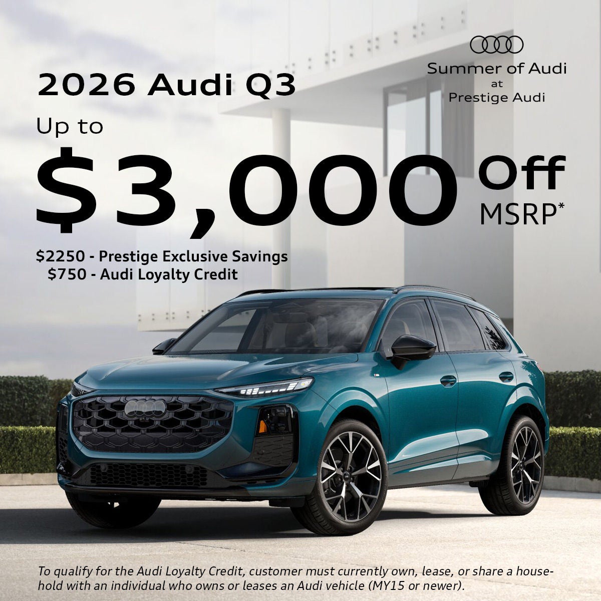 2026 Audi Q3 - Up to $3000 Off MSRP*