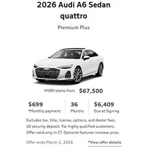 Side view of an Audi vehicle 