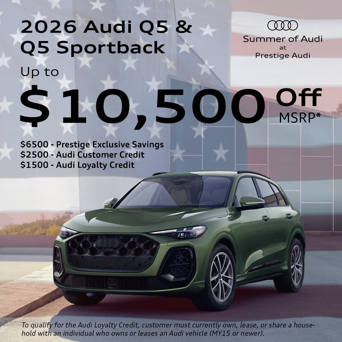 Audi Q5 and Q5 Sportback Discount