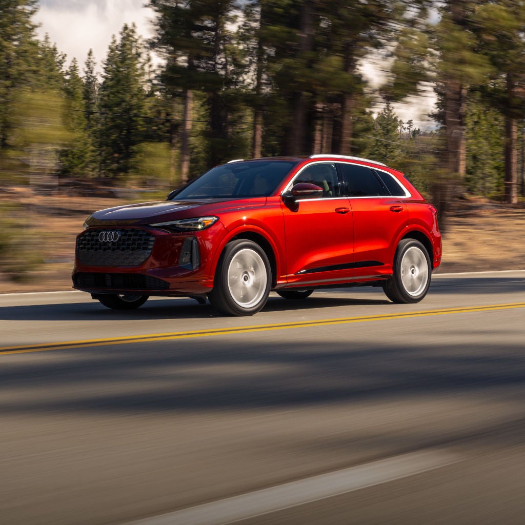Front profile view of an Audi Q5.