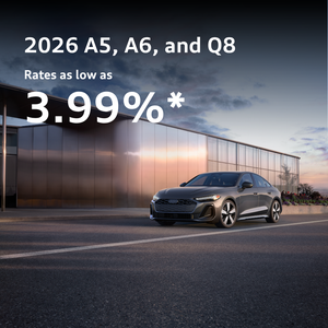 3.99% finance offers on Audi A5, A6, and Q8
